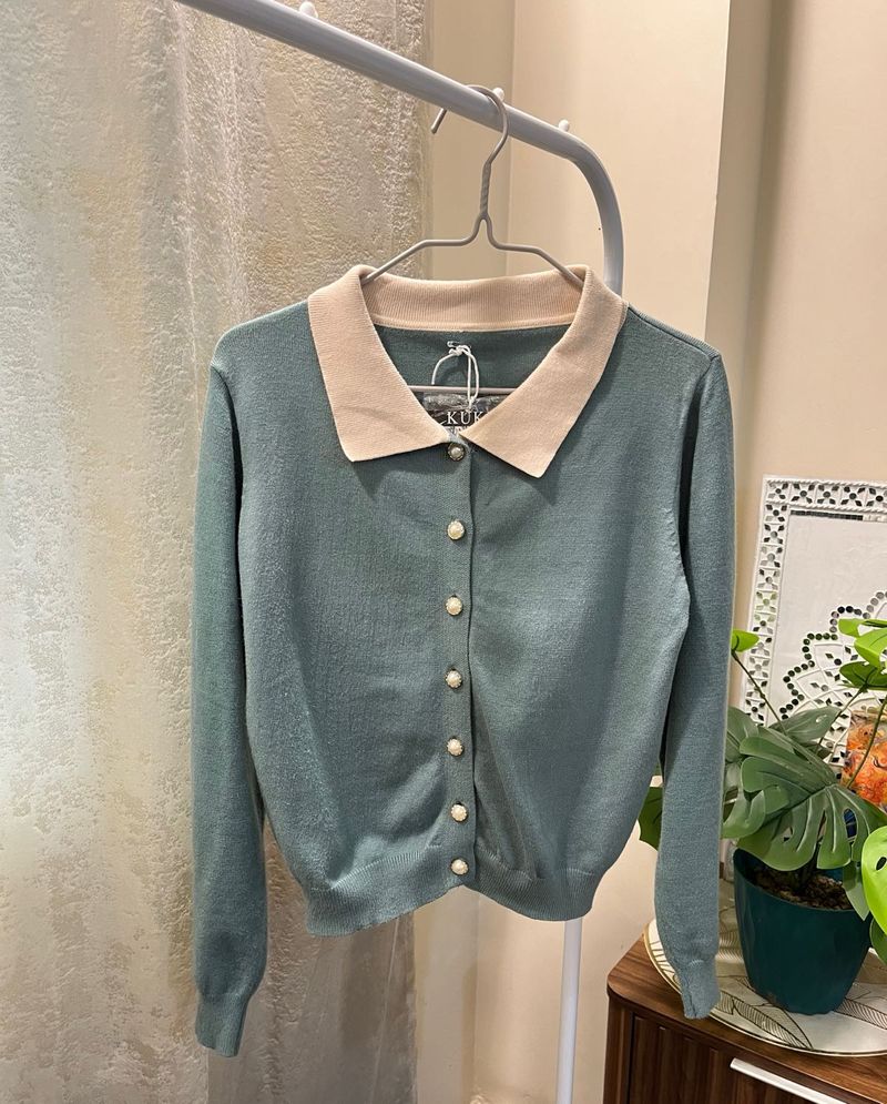 Cute Green Cardigan