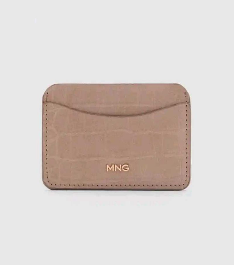 MANGO Croc Effect Card Holder