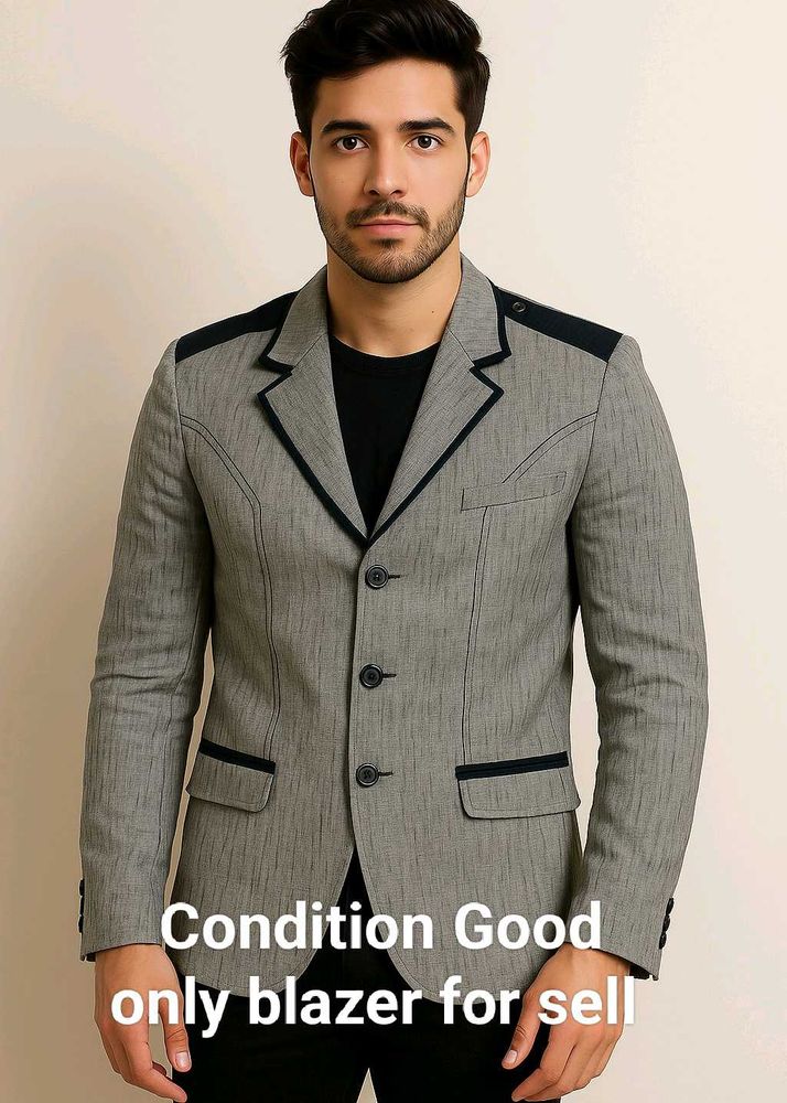 Good Condition Gray Blazer Mens