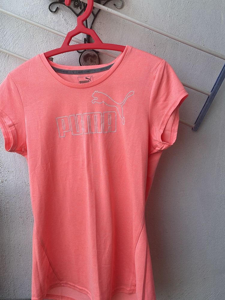Puma Coral Activewear Tee