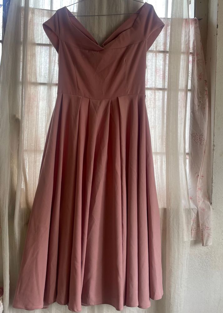 Retro Off Shoulder Dress