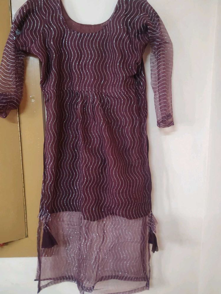 Beautiful Heavy Look Kurti With Plazo ❣️