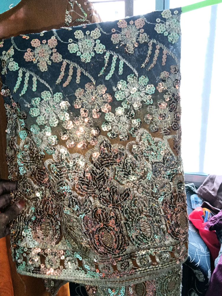 Embellished Floral Fabric