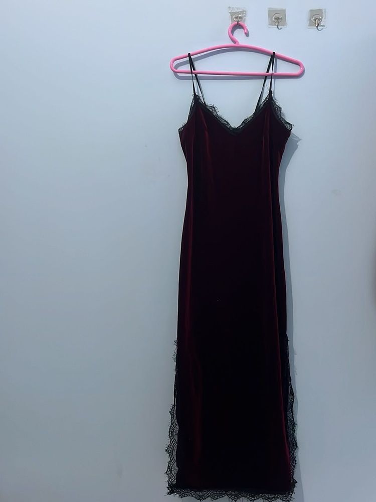 Maroon Night Dress