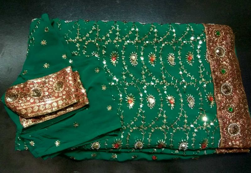Embroidered Saree