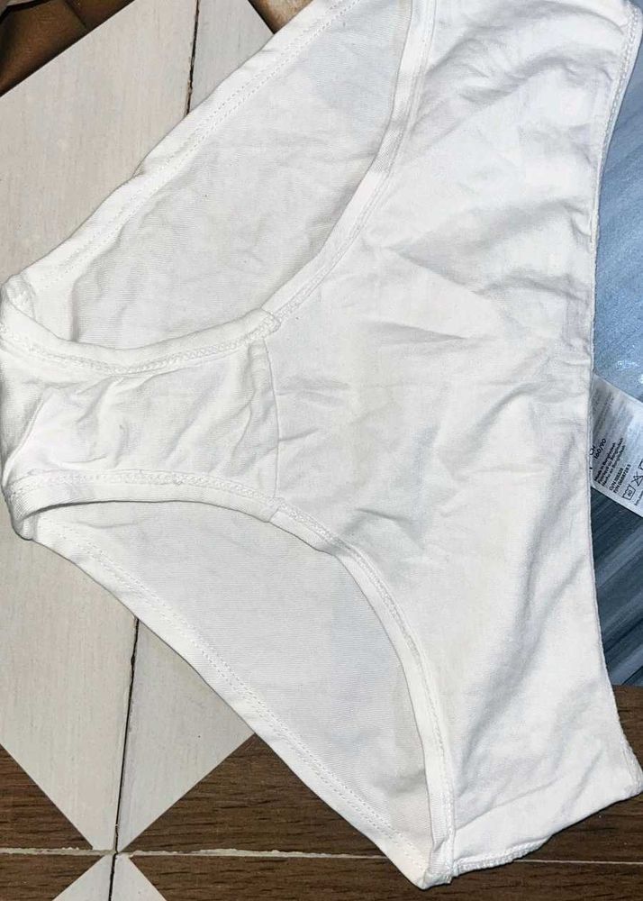 White Cotton Briefs