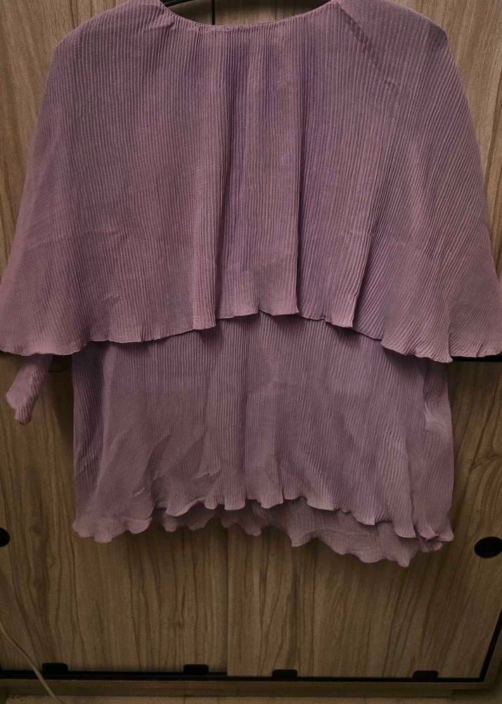 Pleated Layered Top