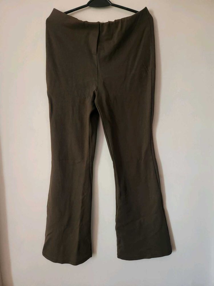 Olive Bootcut Trousers