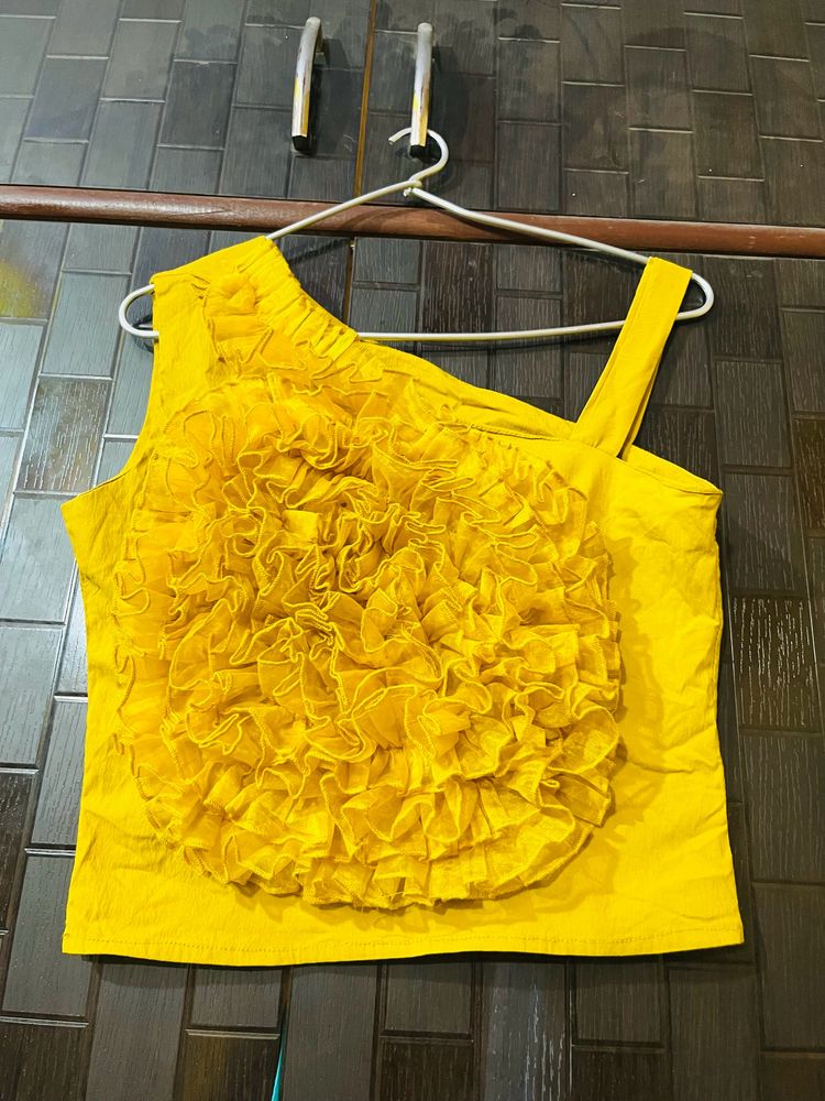 Flowered Crop Top