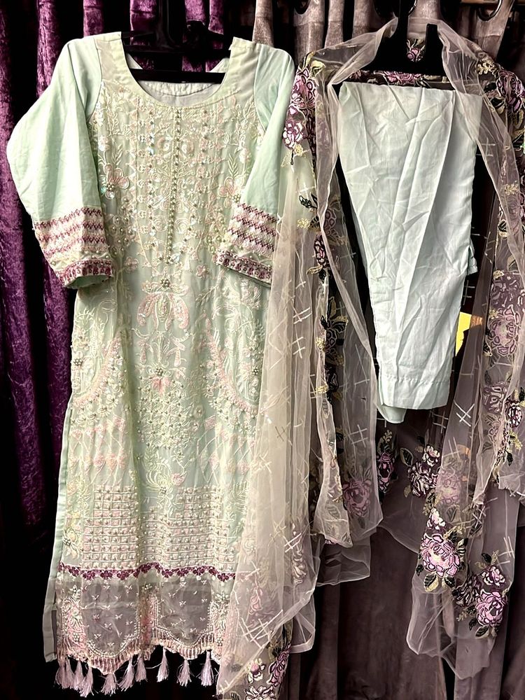 Elegant Embroidered Kurta Set