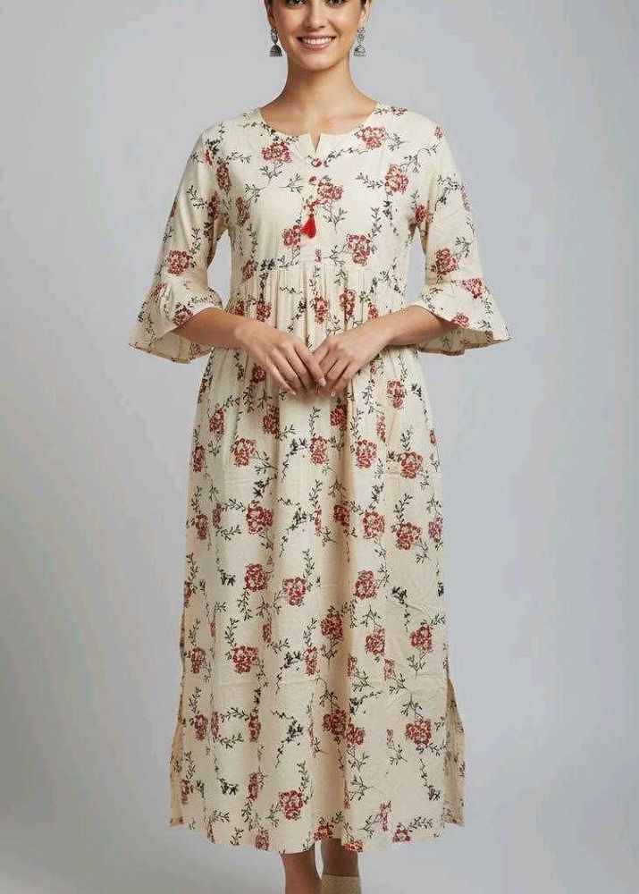 Floral Print Kurta