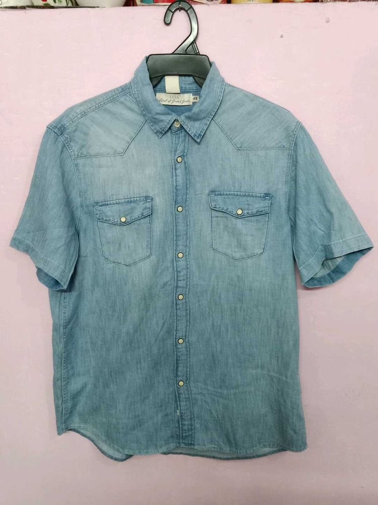 H&amp;M L.O.G.G Men&#39;s Denim Shirt