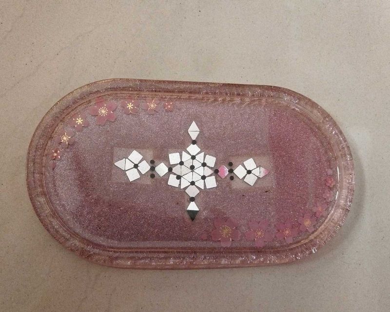 Resin Mirror Tray
