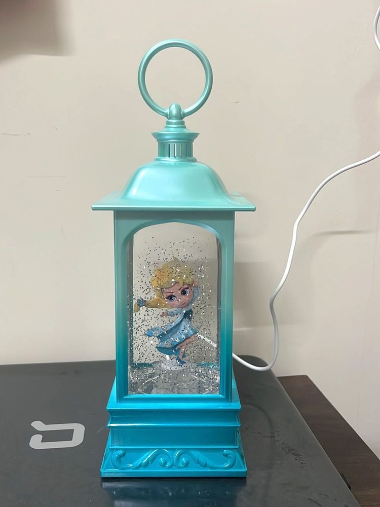 Frozen Elsa Snow Globe Lantern With Music &amp; Light