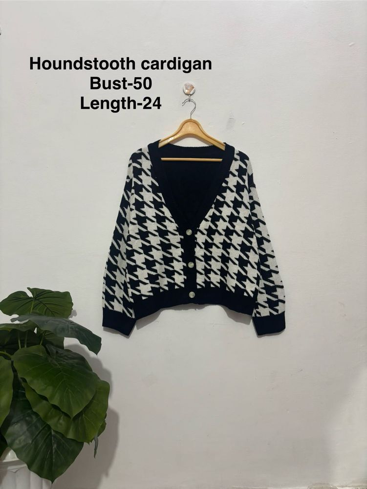 Houndstooth Cardigan
