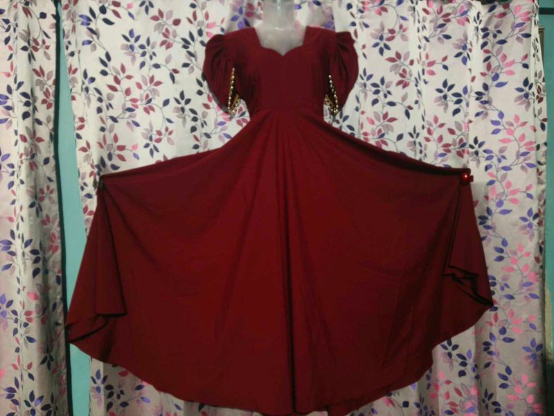 Elegant Maroon Dress