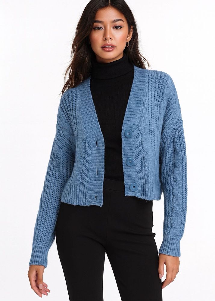Forever 21 Blue Knit  cardiagn
