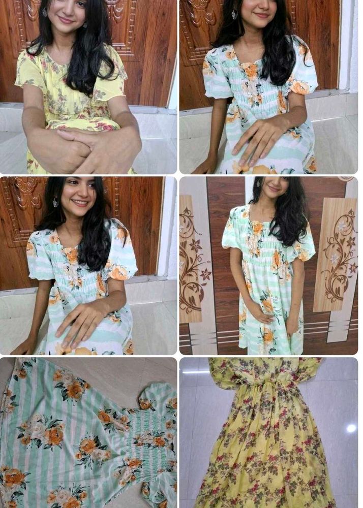 Combo of 2 frock (Strechable)🧡