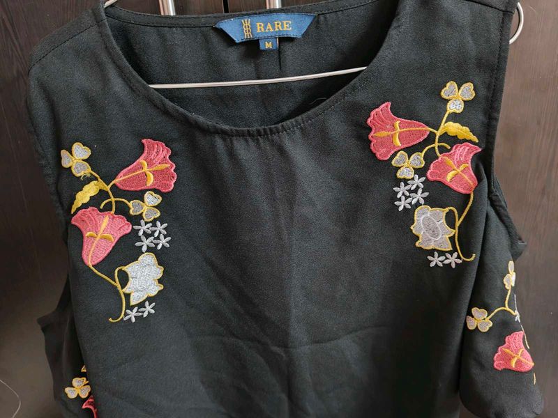 Embroidered Top By Rare