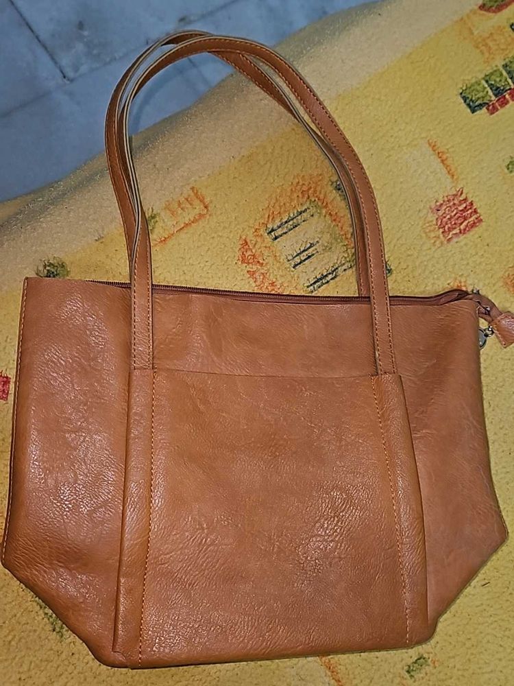 Brick Colour Handbag