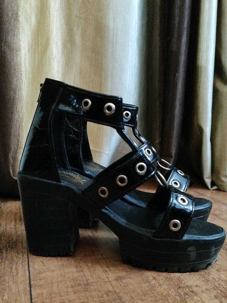 Black Platform Heels