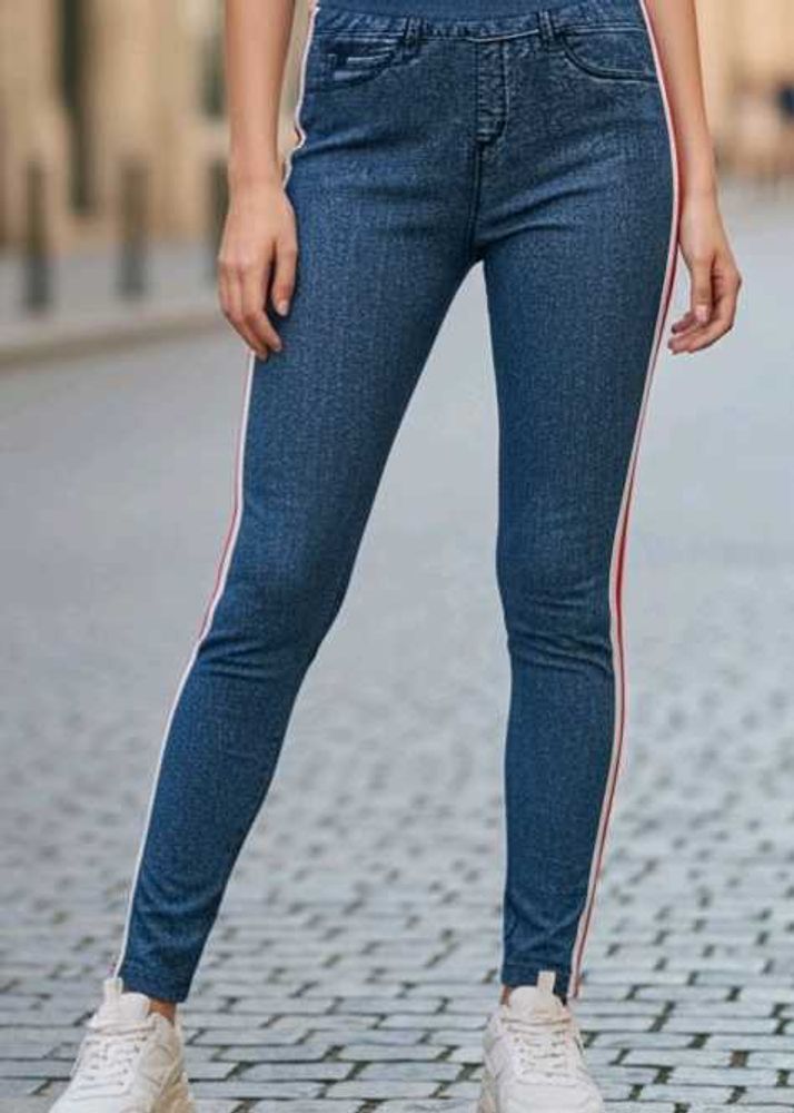 High-Waist Stretch Jeggings