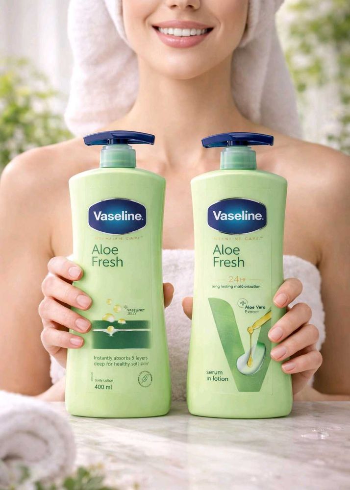 Vaseline Aloe Fresh Lotion (2-Pack)