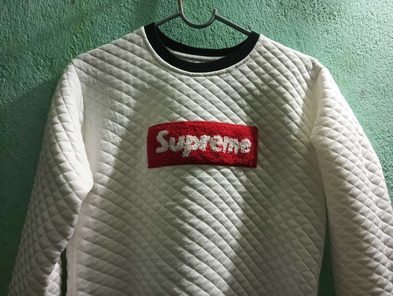 Supreme Quilted Crewneck Sweatshirt