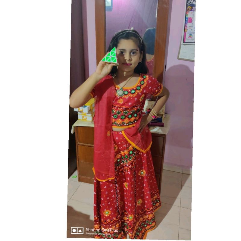 10 To 13 Yeras Old Girls  Lehenga  Including Dupat