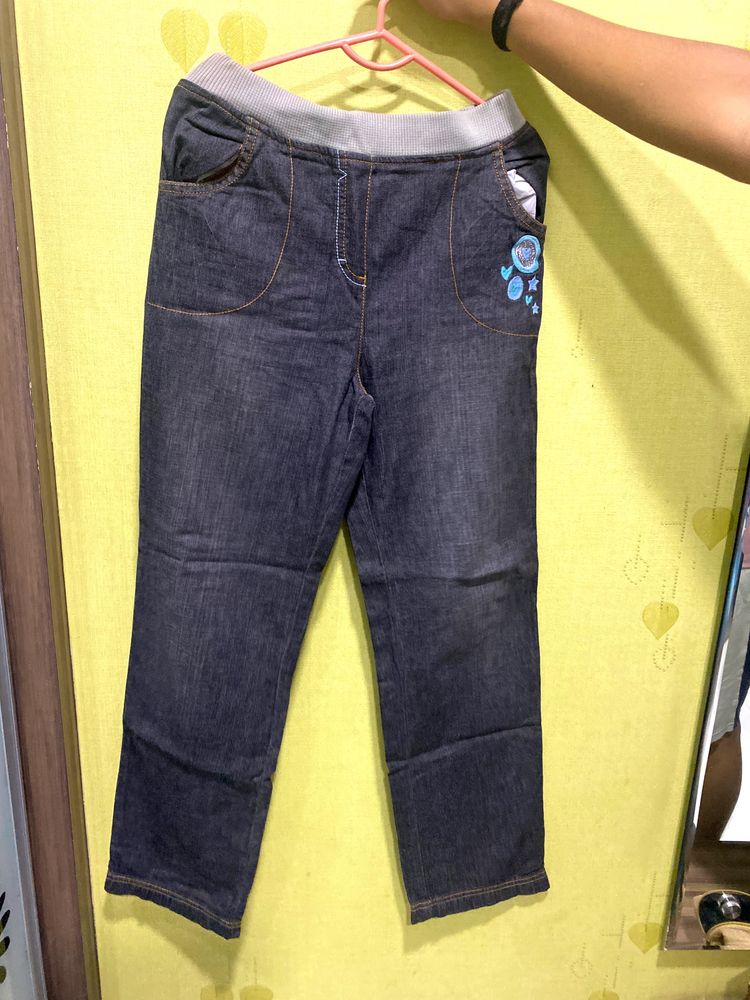 Charcoal Black Straight Leg Jeans