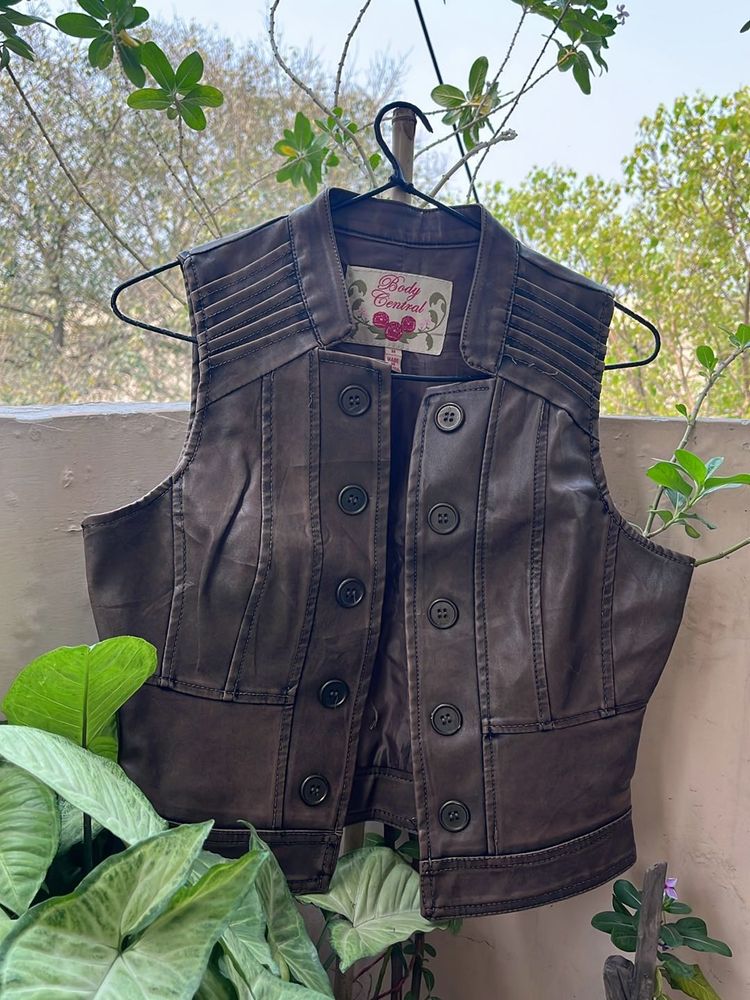 Dark Brown Leather Jacket