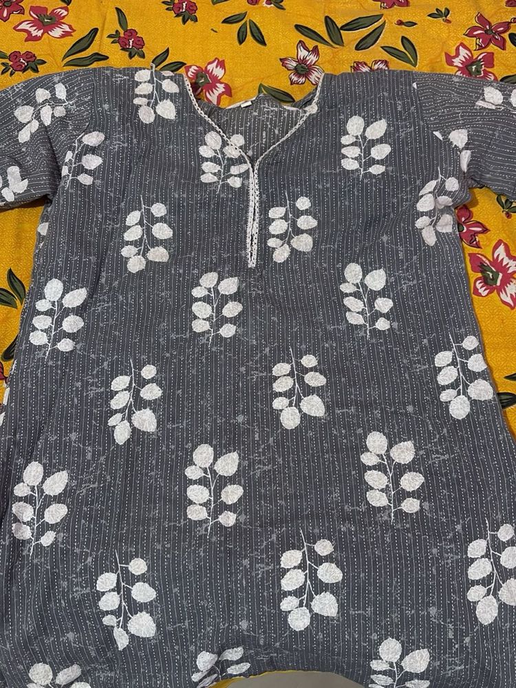 Leaf Print Kurta