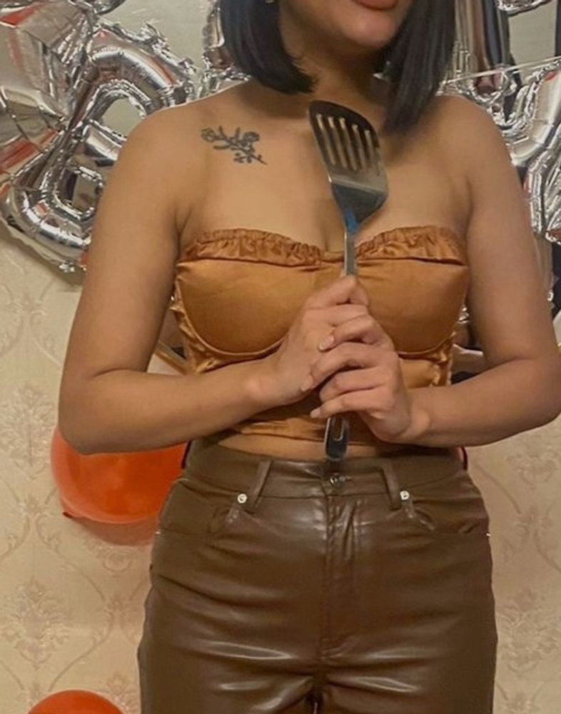 Brown Tube Top