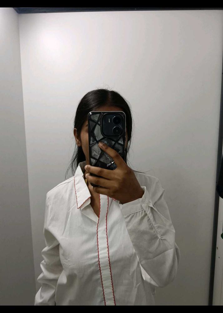 White Button-Down Shirt
