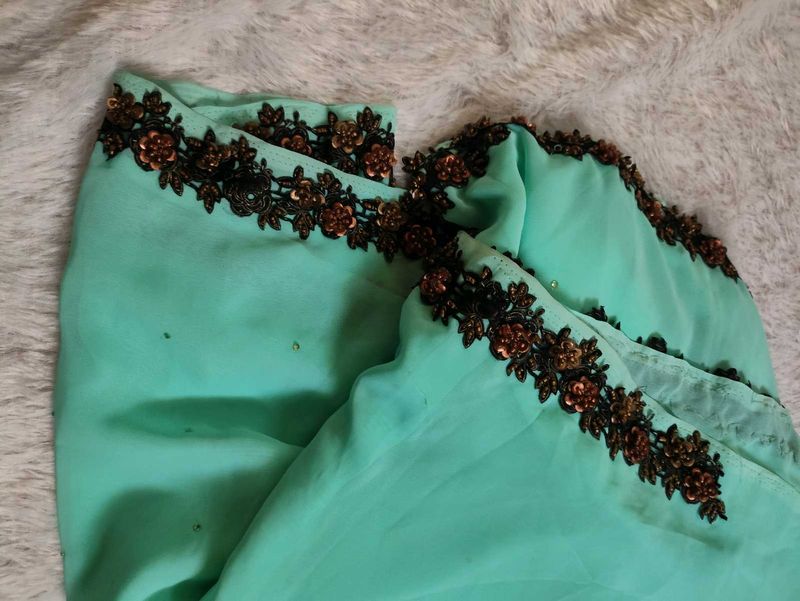 CYAN SAREE