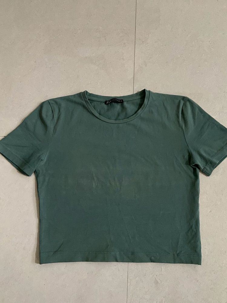 Green Zara T-Shirt