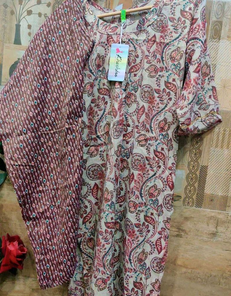 brand new Elegant Printed Kurta Set PREMIUM