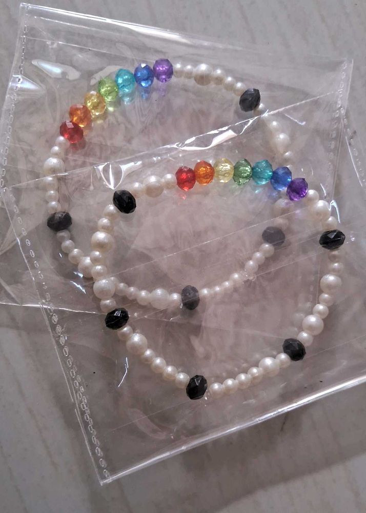 Rainbow Duo Friendship Bracelet