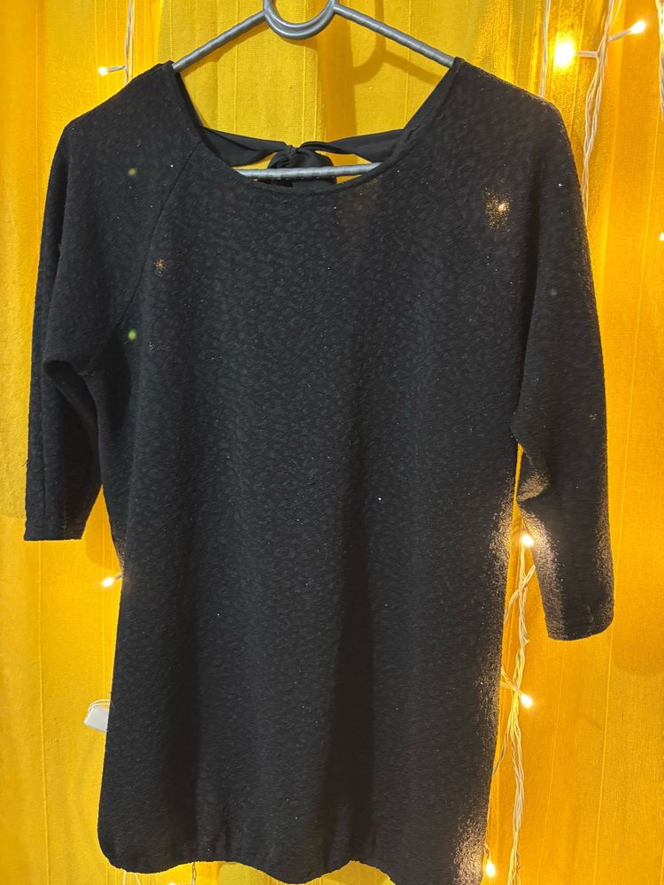 Chic Black Tunic Top