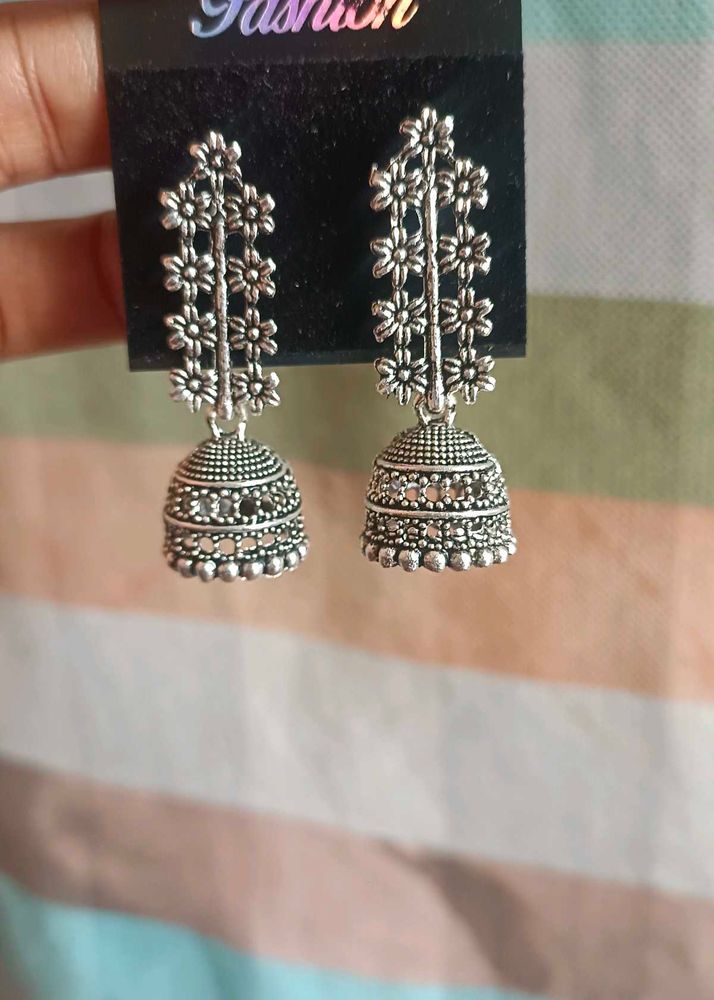 Black Matal Earrings