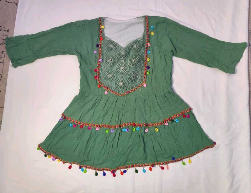 Green Ethnic Dress