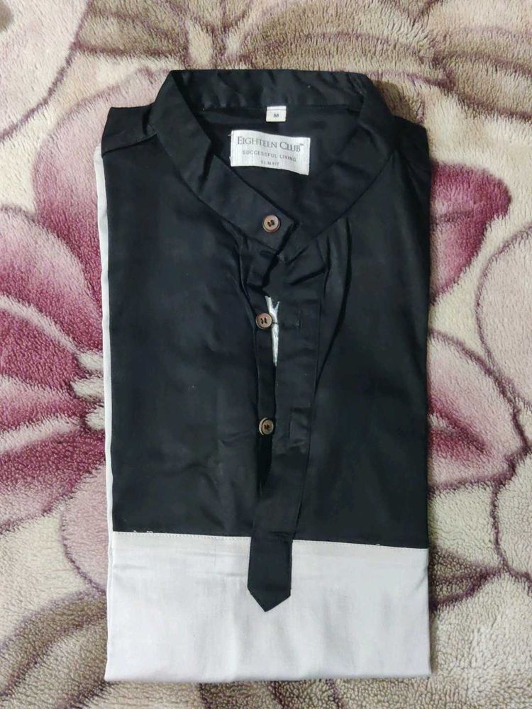 mens short kurta shirt