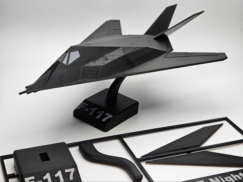 F-117 Nighthawk Model 3d Single Color