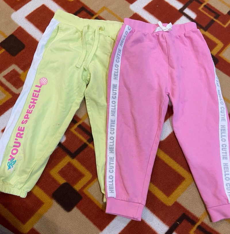 Cute Girls' Jogger Pants Set