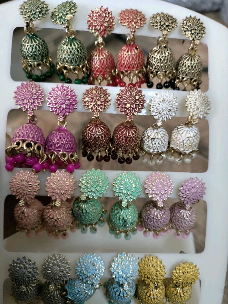 12 Colourful Jhumkas At A Low Price. 😍