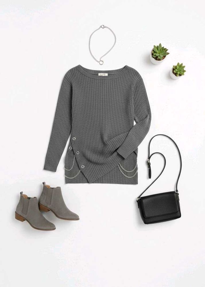 Grey Knit Sweater