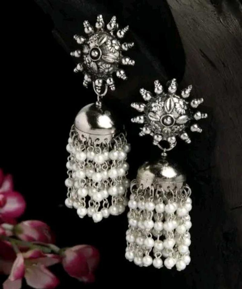 Beautiful Oxidised Earrings