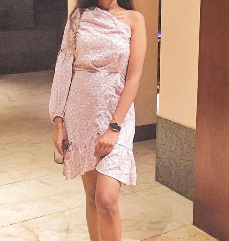 Floral One-Shoulder Dress