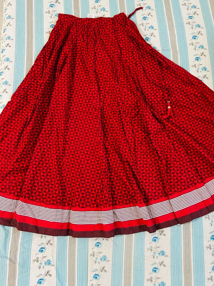 Ethnic Flared Skirt
