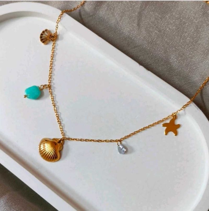 Gold Charm Necklace